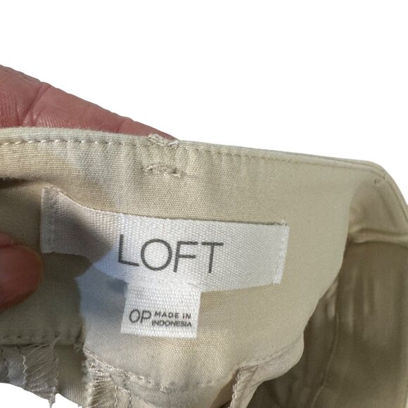 Loft Womens The Riviera Size 0P Straight Leg Chino Pants With Pockets - Picture 4 of 6